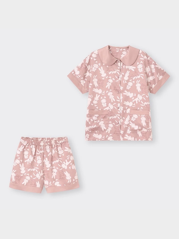 サテンパジャマOSA半袖ショートパンツ+EC CRAYON SHINCHAN