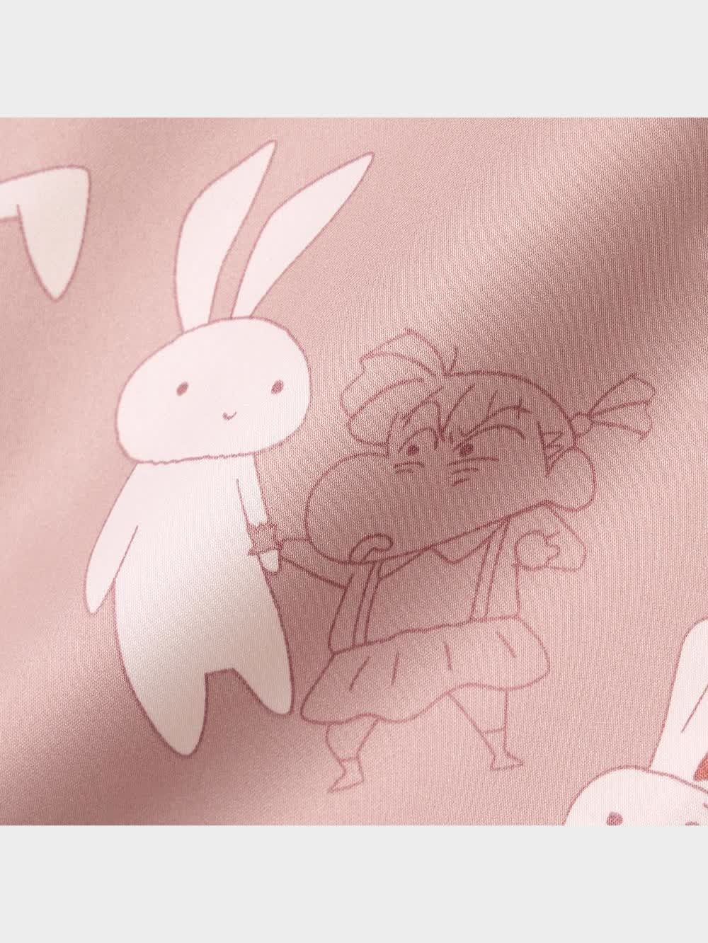 GU公式 | サテンパジャマOSA半袖ショートパンツ+EC CRAYON SHINCHAN
