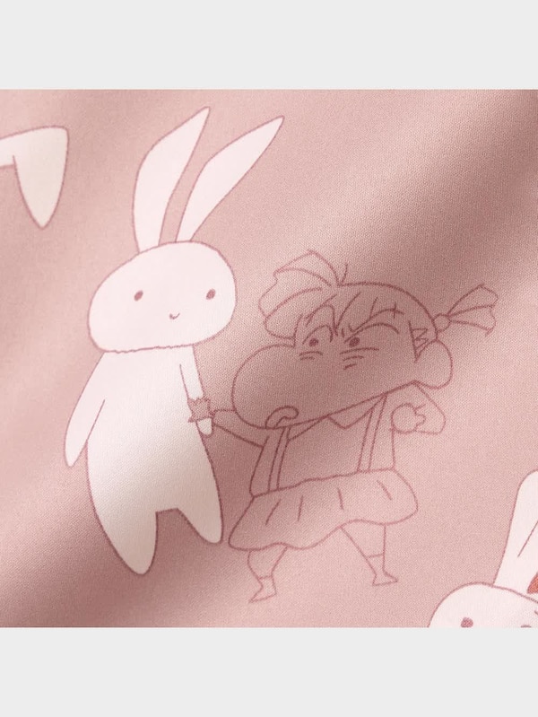 サテンパジャマOSA半袖ショートパンツ+EC CRAYON SHINCHAN