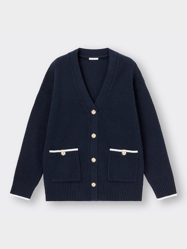 ダブルポケットカーディガン(長袖)RS+E