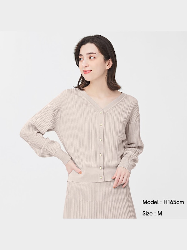 2WAYパールボタンカ�ーディガン(長袖)Z+E(セットアップ可能)