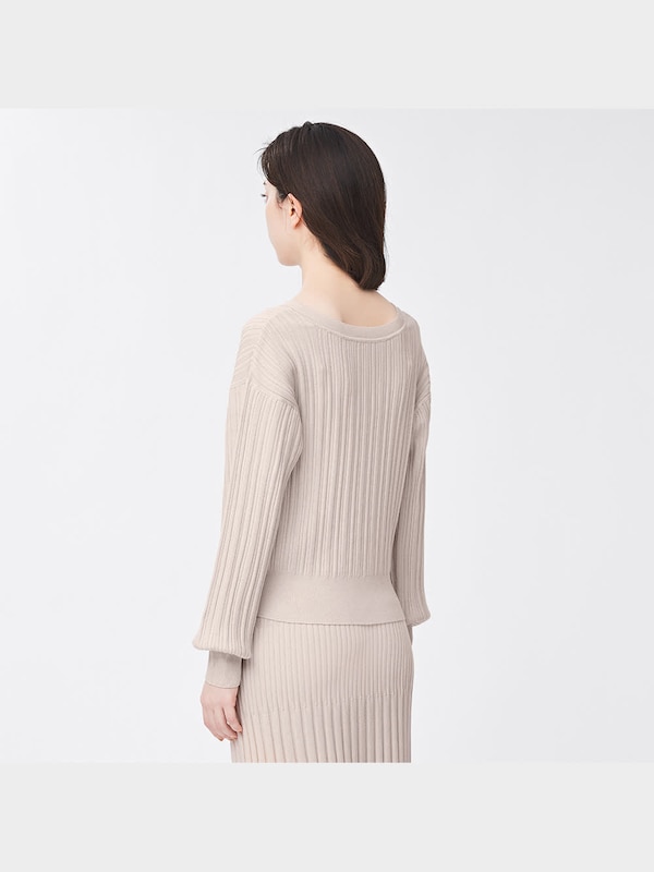 2WAYパールボタンカーディガン(長袖)Z+E(セットアップ可能)