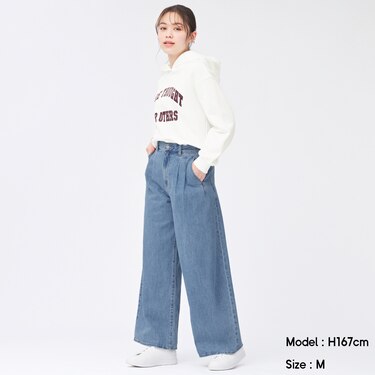 Gu公式 タックワイドジーンズrs E ファッション通販サイト