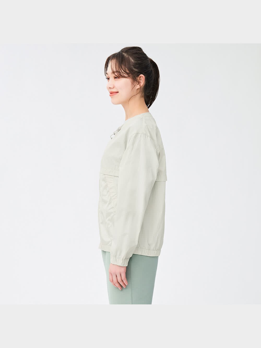GU公式 | UVカットメッシュコンビネーションブルゾンGA+X