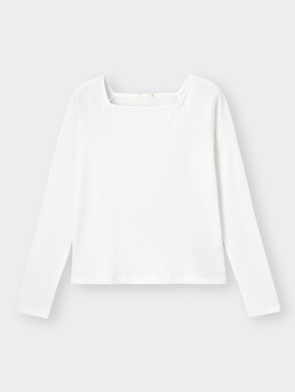 リブスクエアネックコンパクトT(長袖)Z