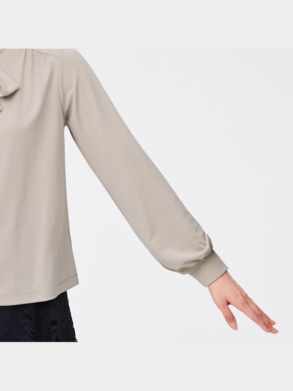 ボウタイトップス(長袖)Z+X