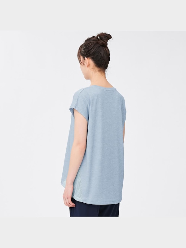 サイドメッシュヨガチュニック(半袖)GA+E