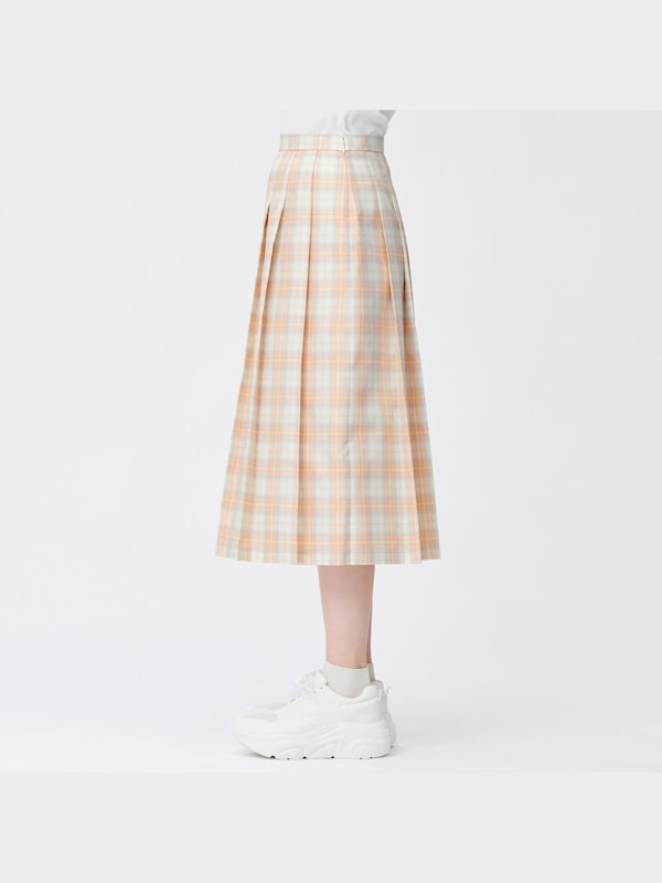 プリーツミディスカートYG+X