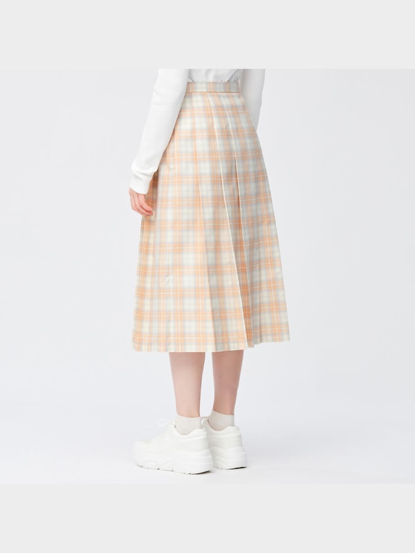 プリーツミディスカートYG+X