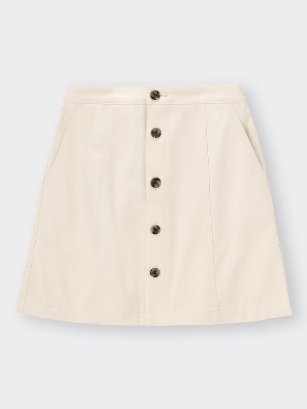 フロントボタンミニスカートYG+X