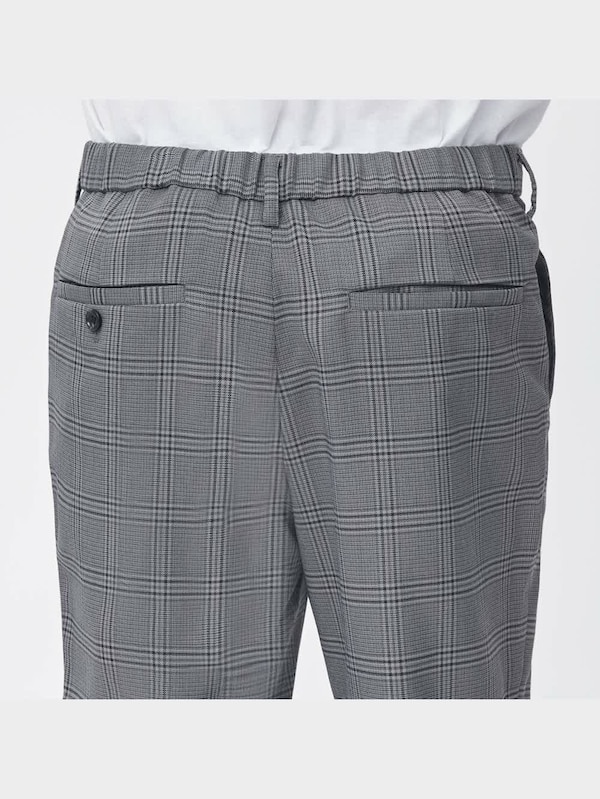 イージーアンクルパンツ(チェック)