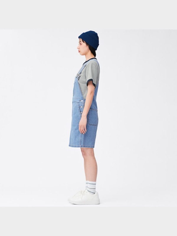 デニムサロペットショーツOSC+EC