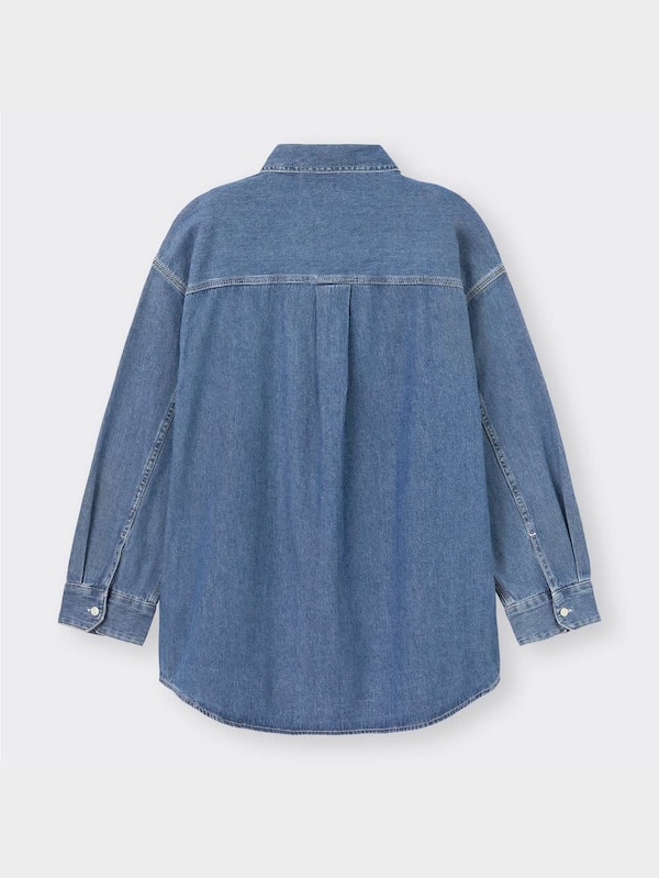 ライトデニムオーバーサイズシャツ(長袖)RS+X