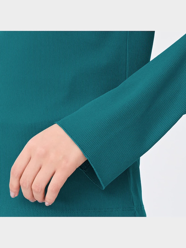 リブハイネックT(長袖)Q+E