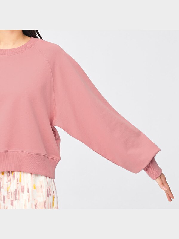 クロップドスウェットプルオーバー(長袖)Q