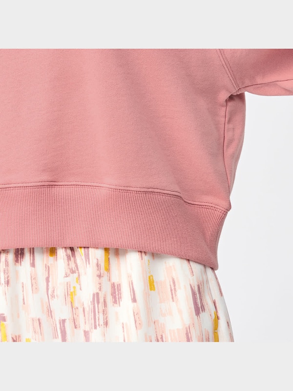 クロップドスウェットプルオーバー(長袖)Q