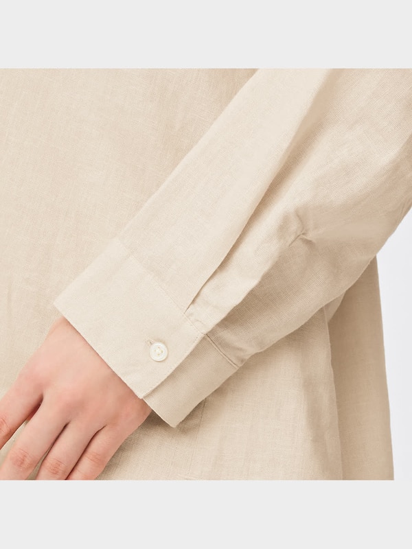 リネンブレンドセーラーシャツ(長袖)RS+E