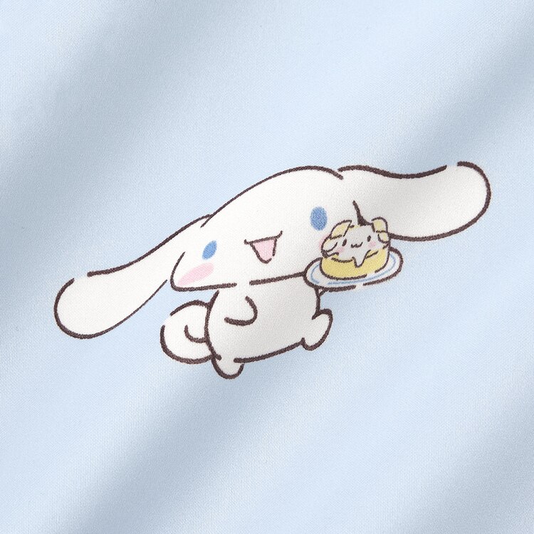 GU公式 サテンパジャマ(長袖ロングパンツ) SANRIO CHARACTERS +E