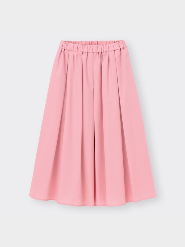 タックフレアカラーミディスカート