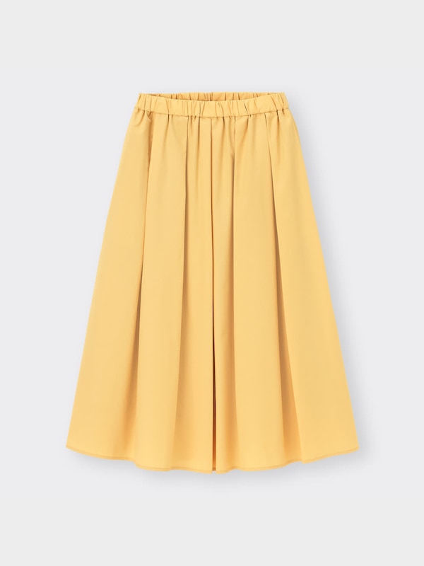 タックフレアカラーミディスカート