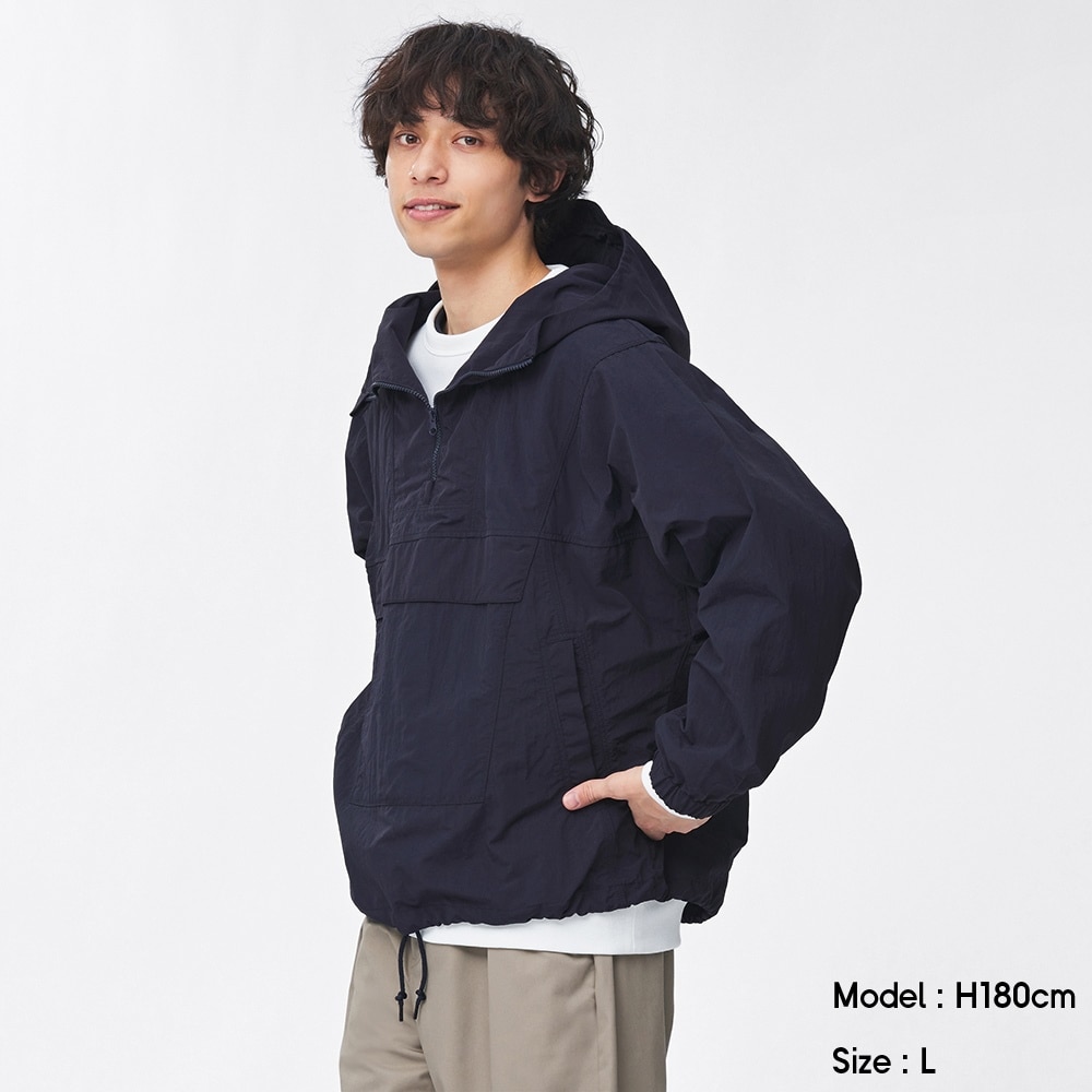 ナイロン アノラック プルオーバー メンズ 2XL ネイビー  ジャケット