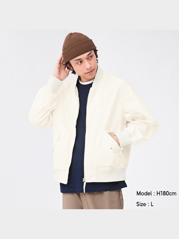 コットンリラックス��フィットMA-1ブルゾン