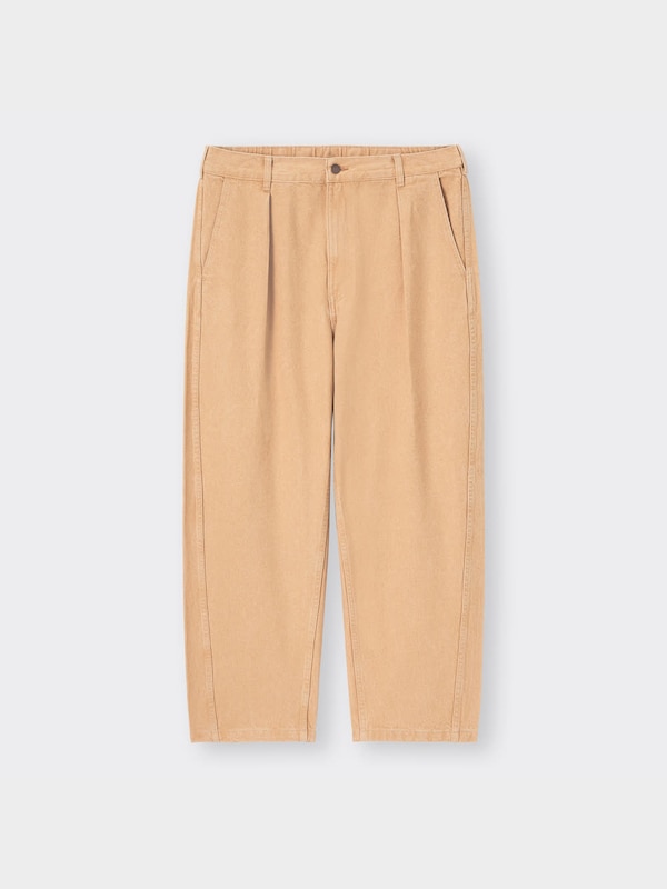 カラーカーブタックパンツ(セットアップ可能)