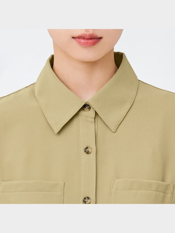 フロントボタンワンピース(長袖)YG+X