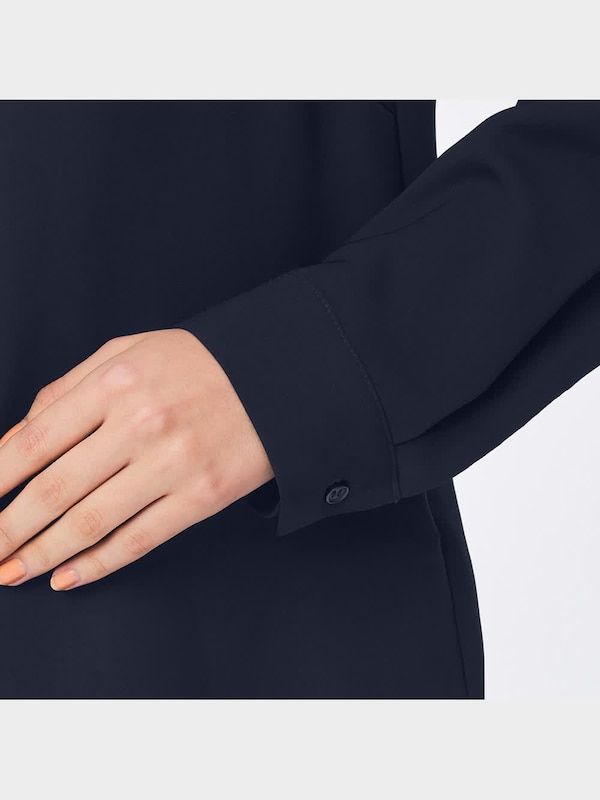 フロントタックブラウス(長袖)Z+X