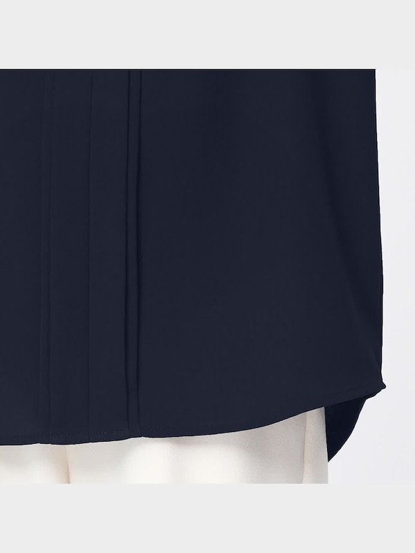 フロントタックブラウス(長袖)Z+X