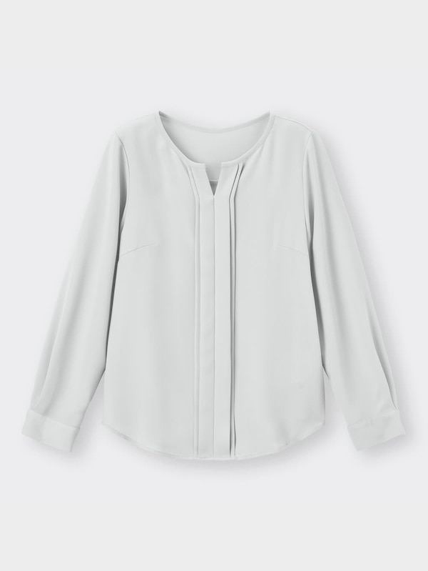 フロントタックブラウス(長袖)Z+X