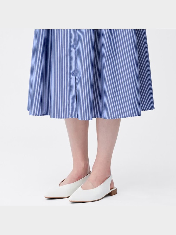 ストライプシャツワンピース(長袖)Z+E