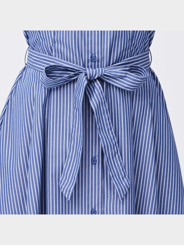 ストライプシャツワンピース(長袖)Z+E