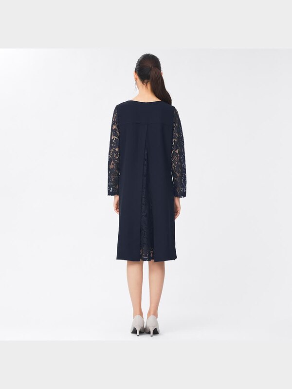 レーススリーブワンピース(長袖)Z+X