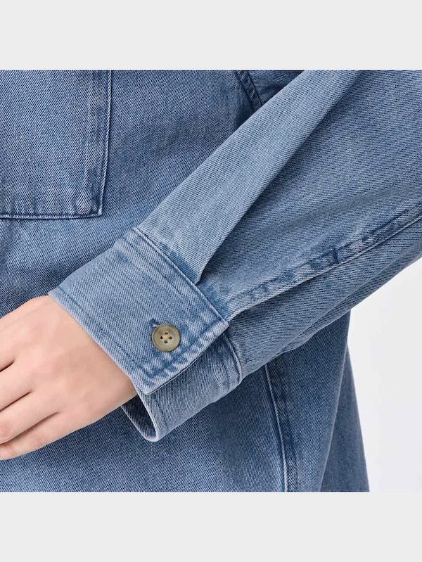 デニムオーバーサイズシャツ(長袖)OSB+EC