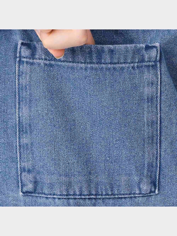 デニムオーバーサイズシャツ(長袖)OSB+EC