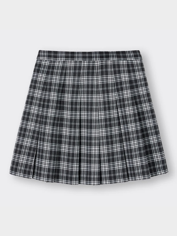 チェックプリーツミニスカートYG+X