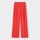 ハイウエストカラーストレートスラックス(丈標準69～73cm)-RED