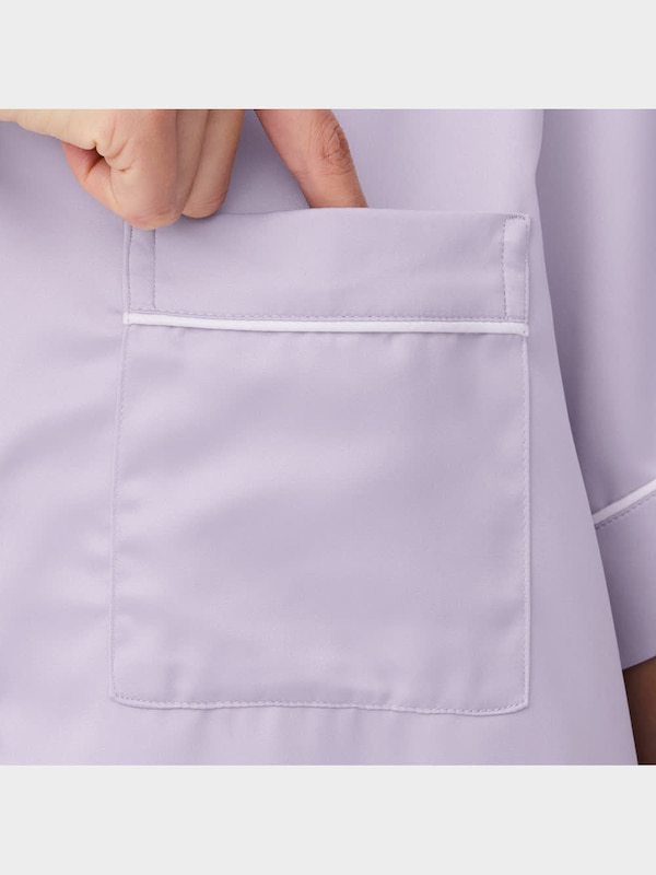 サテンパジャマ(半袖&ショートパンツ)OSA+EC