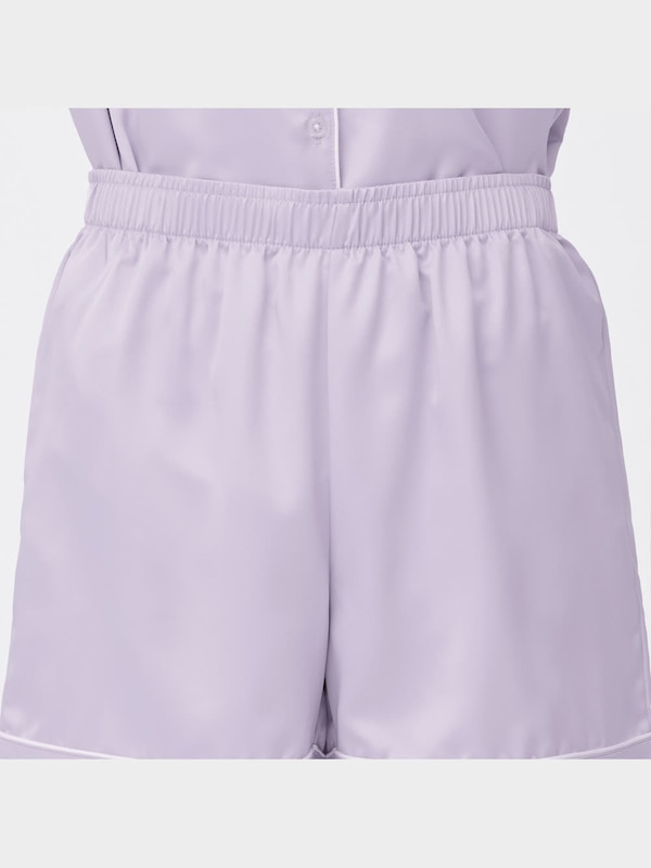 サテンパジャマ(半袖&ショートパンツ)OSA+EC