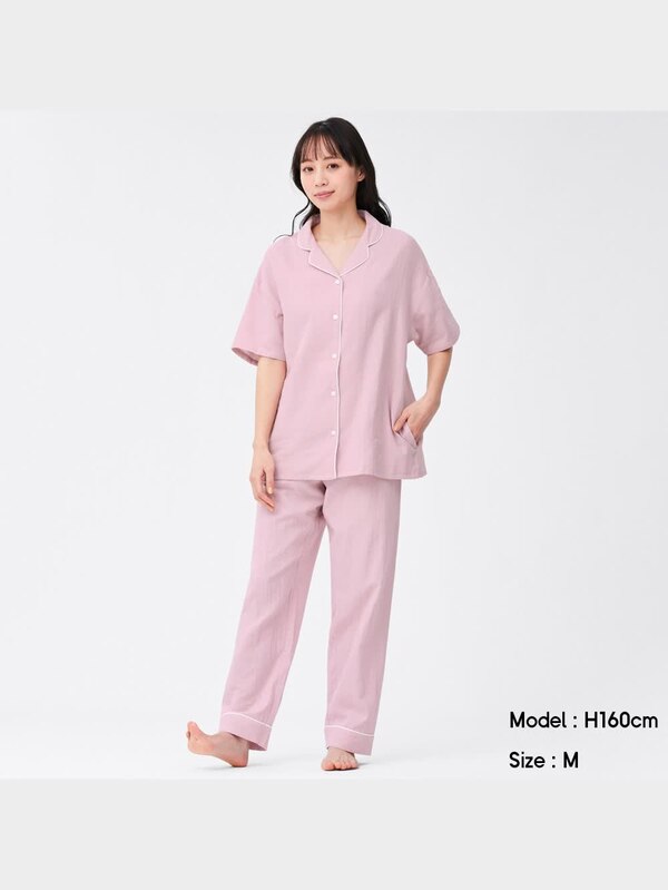 オーガニックコットンパジャマ(半袖&ロングパンツ)OSA+EC