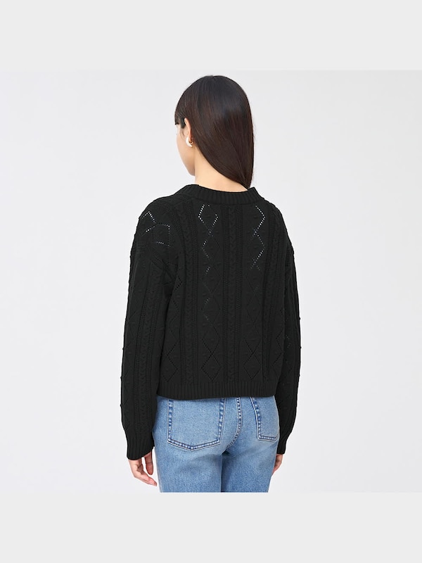 レーシークロップドカーディガン(長袖)YG+X