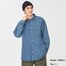 デニムオーバーサイズシャツ(長袖)NT+E-BLUE