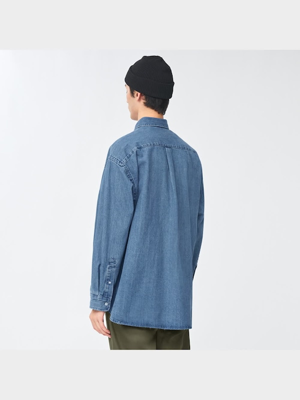 デニムオーバーサイズシャツ(長袖)NT+E