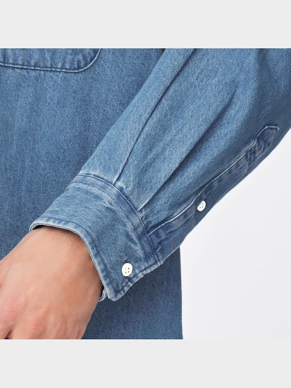 デニムオーバーサイズシャツ(長袖)NT+E