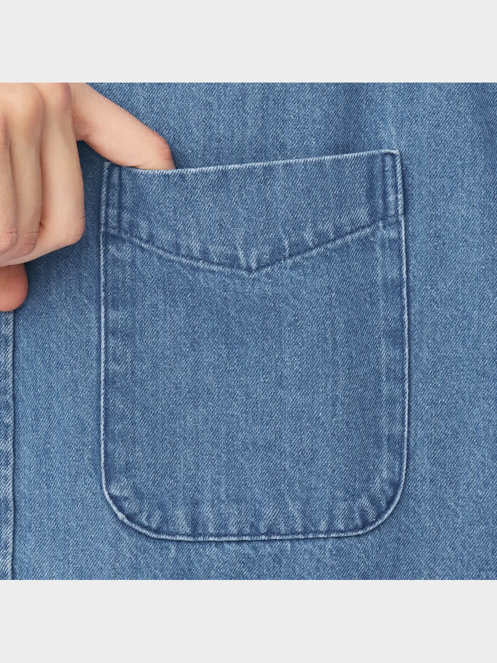 GU公式 | デニムオーバーサイズシャツ(長袖)NT+E