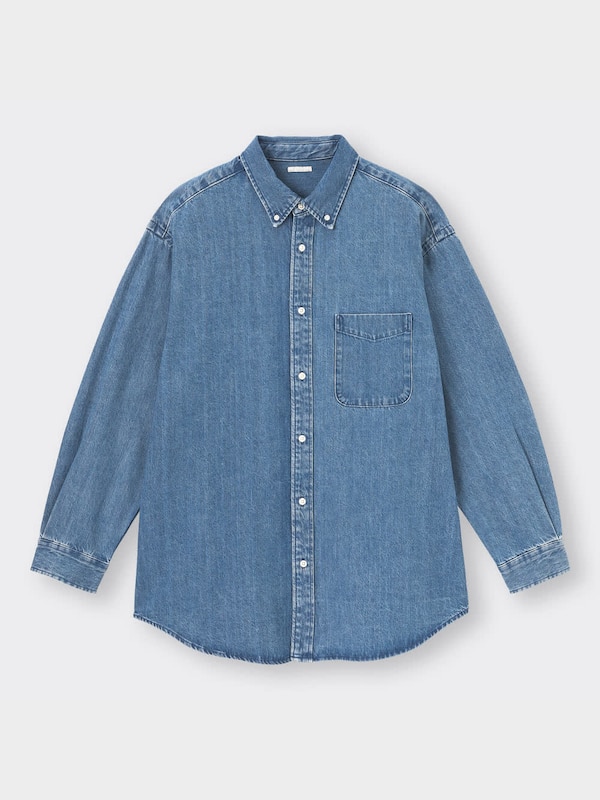 デニムオーバーサイズシャツ(長袖)NT+E