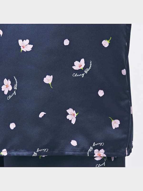 サテンパジャマ(長袖&ロングパンツ)(サクラ)