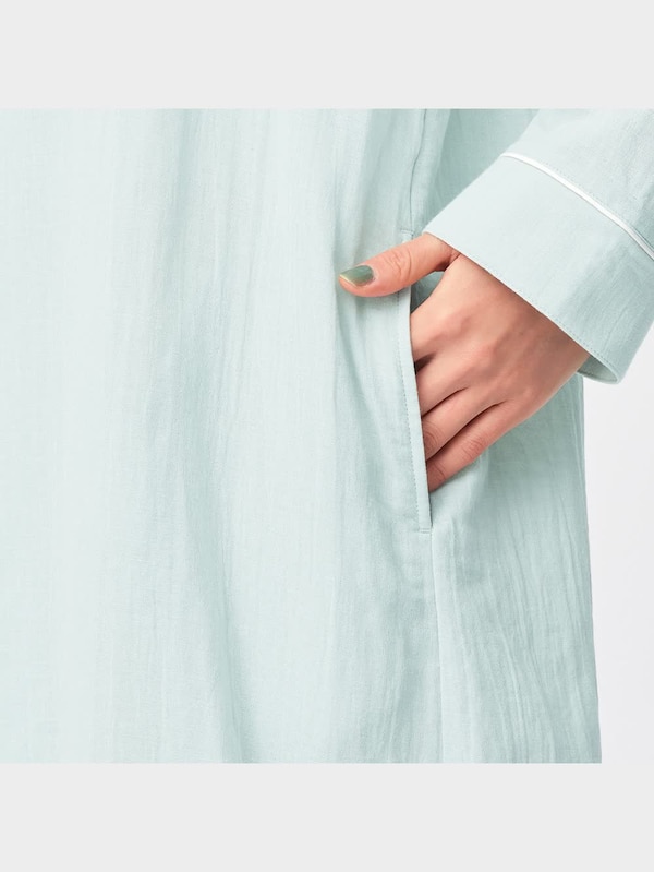 オーガニックコットンパジャマワンピース(長袖)+X