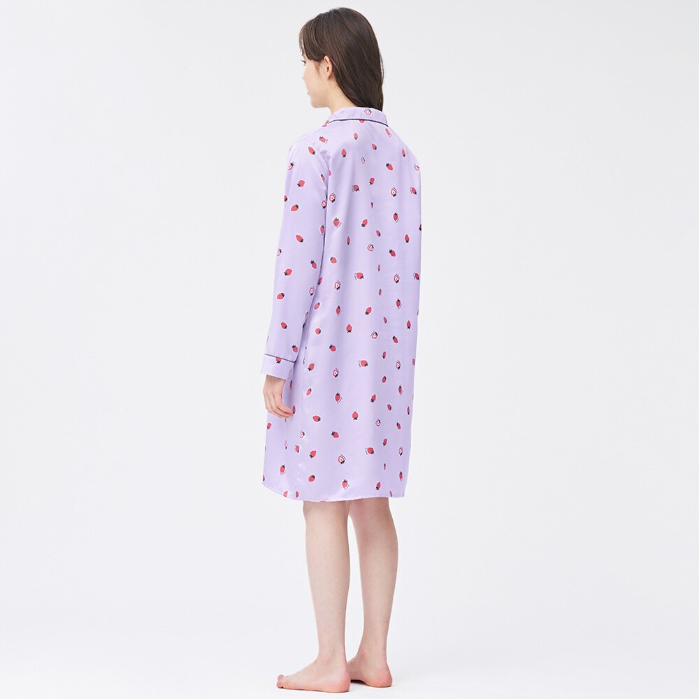 新着商品 Gu サテンパジャマ ワンピース Xl ストロベリー ネイビー 目玉 送料無料 Westjordandentistutah Com